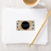 Gouden achtergrond en Mandala Etiket (Insitu)