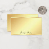 Gouden achtergrond Handgeschreven Scripttekst Sjab Notitiekaartje (Voorkant / Achterkant in situ)