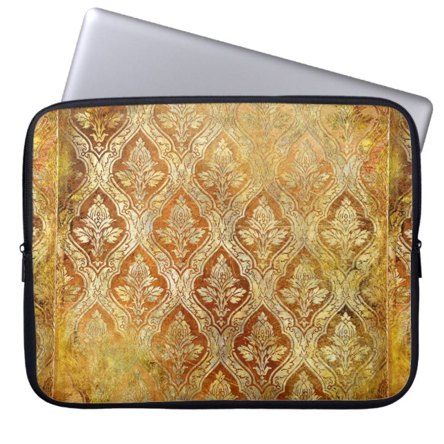  gouden achtergrond laptop sleeve (Voorkant)