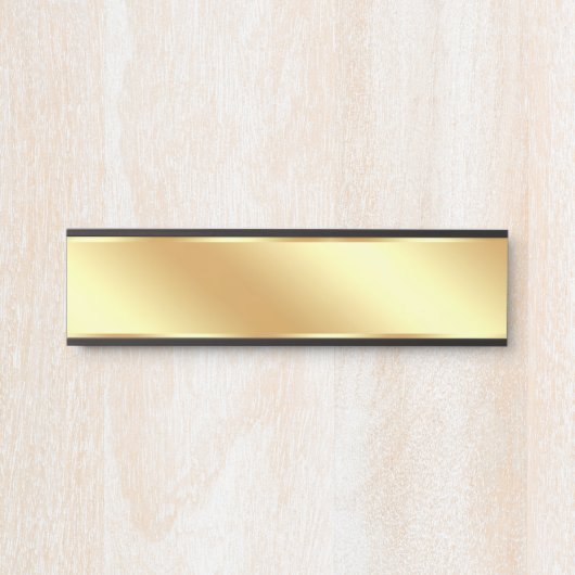 Gouden Achtergrond Voor Uw Tekst Maak Uw Eigen Deurbordje (Voorkant)