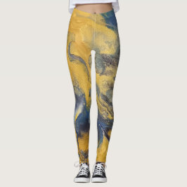 Gouden acryl pour design leggings