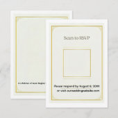 Gouden Acryl Trouw Uitnodiging Set Elegant (Voorkant / Achterkant)