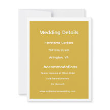 Gouden Acryl Trouw Uitnodiging Set Elegant | Luxe