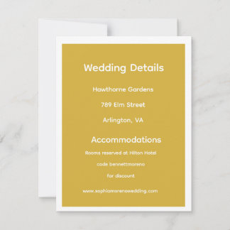 Gouden Acryl Trouw Uitnodiging Set Elegant | Luxe