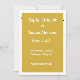 Gouden Acryl Trouw Uitnodiging Set Elegante Set