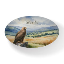 Gouden Adelaar Aquarel Wilde Vogels Gepersonalisee