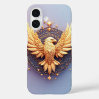 Gouden Adelaar Embleem met Decoratieve Sterren