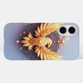 Gouden Adelaar Embleem met Decoratieve Sterren Case-Mate iPhone Case (Achterkant (horizontaal))