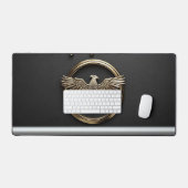 Gouden Adelaar Embleem Met Uitgespreide Vleugels Bureaumat (Keyboard & Muis)