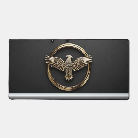 Gouden Adelaar Embleem Met Uitgespreide Vleugels Bureaumat (Voorkant)
