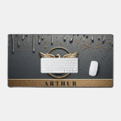 Gouden Adelaar Embleem Met Uitgespreide Vleugels Bureaumat (Keyboard & Muis)