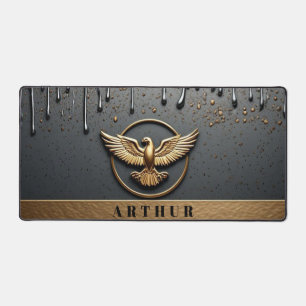 Gouden Adelaar Embleem Met Uitgespreide Vleugels Bureaumat