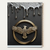 Gouden Adelaar Embleem Met Uitgespreide Vleugels Planner (Achterkant)