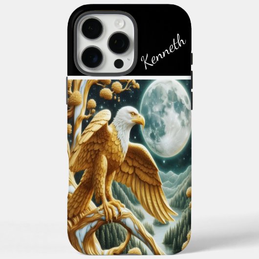Gouden adelaar in Night Willow Case-Mate iPhone Case (Achterkant)