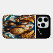 Gouden Adelaar Krijger iPhone Hoesje (Achterkant horizontaal)