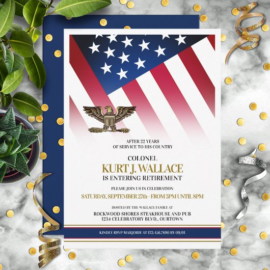 Gouden Adelaar Militaire Pensioenfeest Kaart