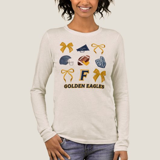 Gouden Adelaar Strik - Lang Sleeve Shirt (Voorkant)