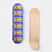 gouden adelaars op blauw skateboard (Voorkant)