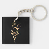 Gouden Adem Sleutelhanger (Achterkant)