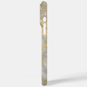 Gouden aderen in grijs marmer Case-Mate iPhone case (Achterkant / Links)