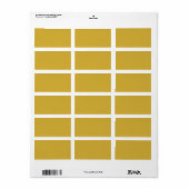 Gouden adreslabel etiket (Full Sheet)
