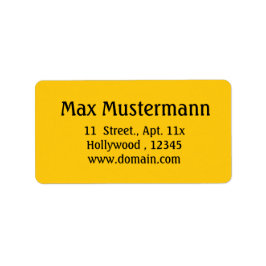 gouden adreslabel etiket