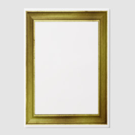 Gouden Afbeeldingen Lijsten look foto of tekst ove Vellum Uitnodigingen