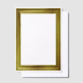 Gouden Afbeeldingen Lijsten look foto of tekst ove Vellum Uitnodigingen (Offset)