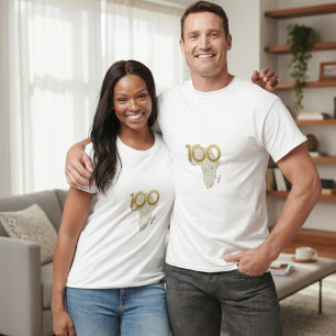 Gouden Afrikaanse Eeuwfeest Erfenis - 100 Jaar Van T-shirt