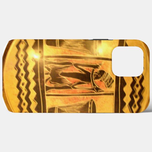 Gouden Afrikaanse Etnische Kunst Print Design Case-Mate iPhone Case (Achterkant (horizontaal))