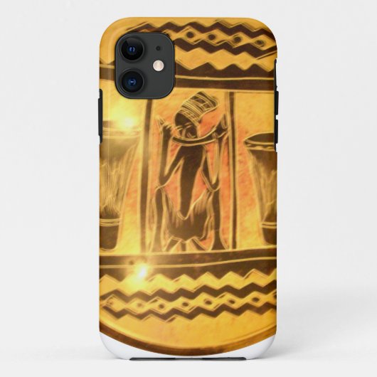 Gouden Afrikaanse Etnische Kunst Print Design Case-Mate iPhone Case (Achterkant)