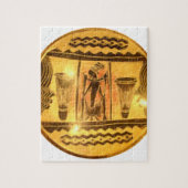 Gouden Afrikaanse Etnische Kunst Print Design Legpuzzel (Verticaal)