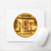 Gouden Afrikaanse Etnische Kunst Print Design Muismat (Met muis)