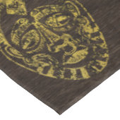 Gouden Afrikaanse maskers op hout Tafelkleed (Gekanteld)