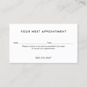 Gouden Afspraak Herinnering - Je bent mooi Afsprakenkaartje (Achterkant)