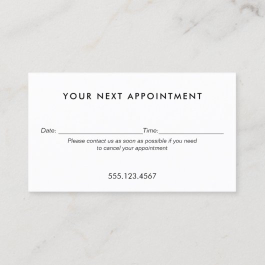 Gouden Afspraak Herinnering - Je bent mooi Afsprakenkaartje (Achterkant)