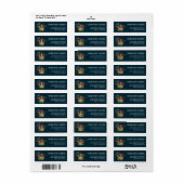 Gouden afstudeer typografie label (Full Sheet)