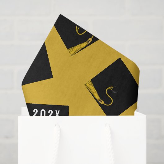 Gouden Afstudeercadeau Tissuepapier (Cadeauzakje)