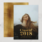 Gouden Afstudeerder | Afstudeer Foto Aankondiging (Voorkant / Achterkant)