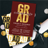 Gouden AFSTUDEERDER Klasse van 2025 Stijlvolle Gra Kaart