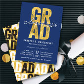 Gouden AFSTUDEERDER Klasse van 2025 Stijlvolle Gra Kaart