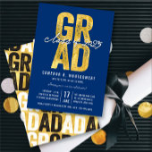 Gouden AFSTUDEERDER Klasse van 2025 Stijlvolle Gra Kaart