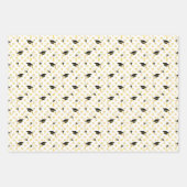 Gouden afstudeerfeest 3 inpakpapier vel (Voorkant)