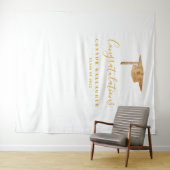 Gouden Afstudeerfeest Achtergrond, Fotocabine Prop Wandkleed (In Situ (horizontaal))