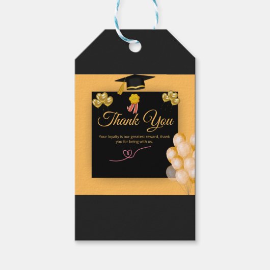 Gouden Afstudeerfeest Viering 2026 Cadeaulabel (Voorkant)