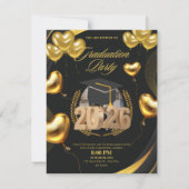 Gouden Afstudeerfeest Viering 2026 Kaart (Achterkant)