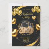 Gouden Afstudeerfeest Viering 2026 Kaart (Voorkant)