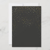 Gouden afstudeerhoed, Confetti Disco Bal Afstudere Kaart (Achterkant)