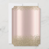 Gouden afstudeerhoed, diamanten Roze Gouden Afstud Kaart (Achterkant)