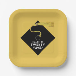 Gouden Afstuderen 2025 Party Papieren Bordje